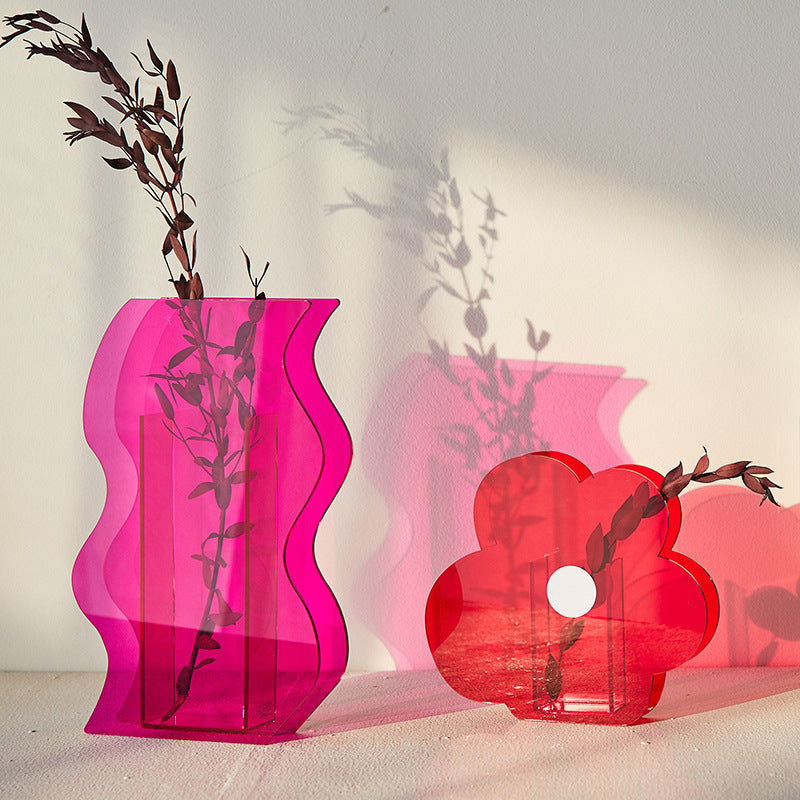 Vaso geometrico fiori secchi