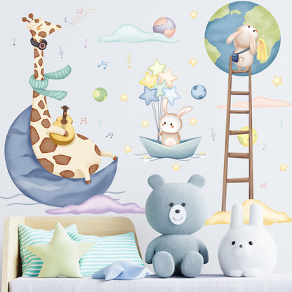 Adesivo terra e luna