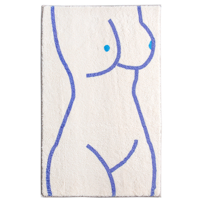 Tappetino da bagno linee astratte