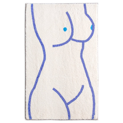 Tappetino da bagno linee astratte