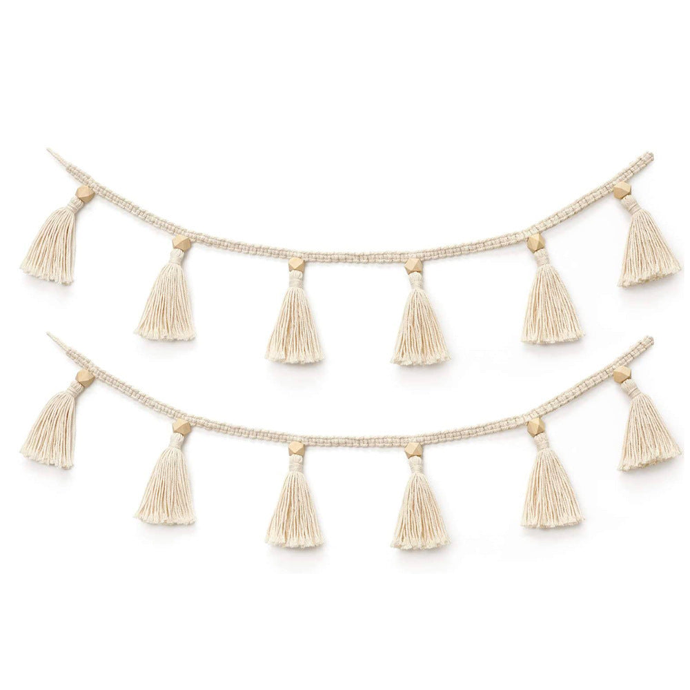Ghirlanda macramé cotone