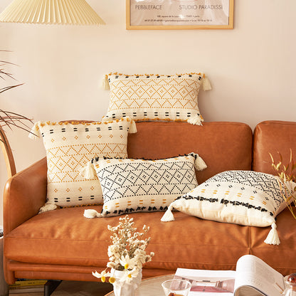 Copricuscino geometrico nappe