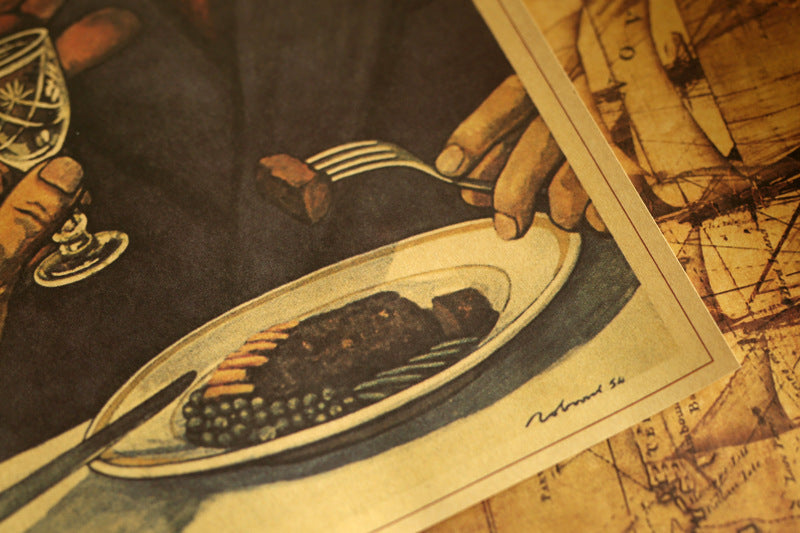 Poster retrò caffè