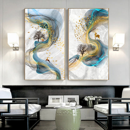 Quadro alce astratto