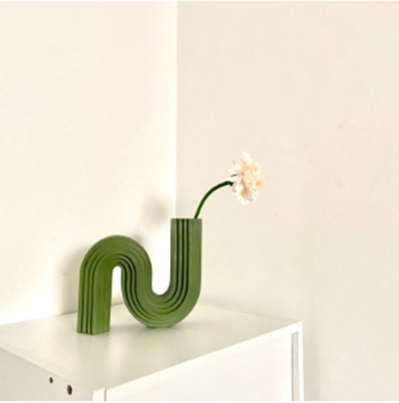Vaso forma geometrica