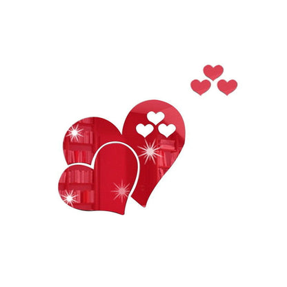 Adesivo murale cuore 3D
