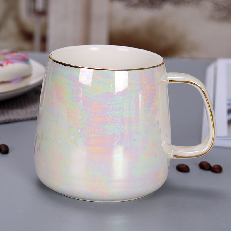 Tazza con manico oro