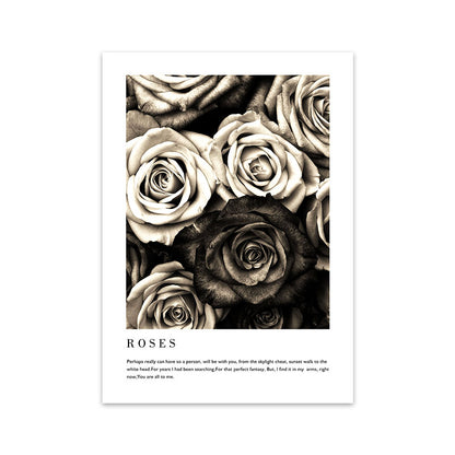 Quadro donna fiori