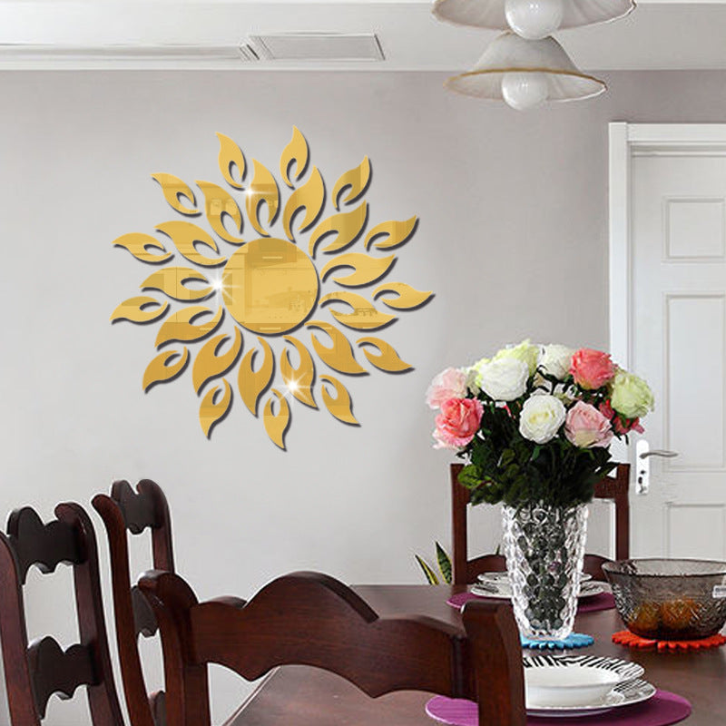 Adesivo specchio girasole