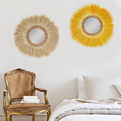 Specchio rattan