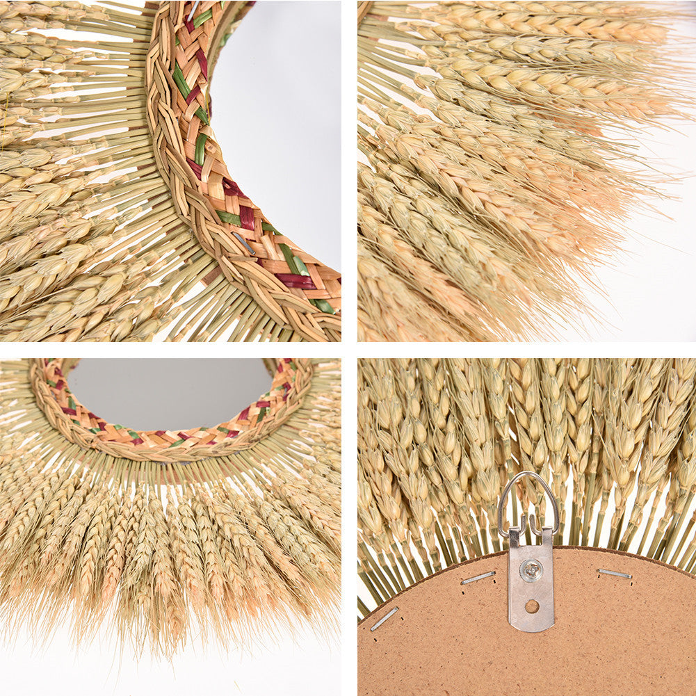 Specchio rattan