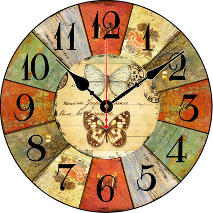 Orologio da parete Farfalle vintage