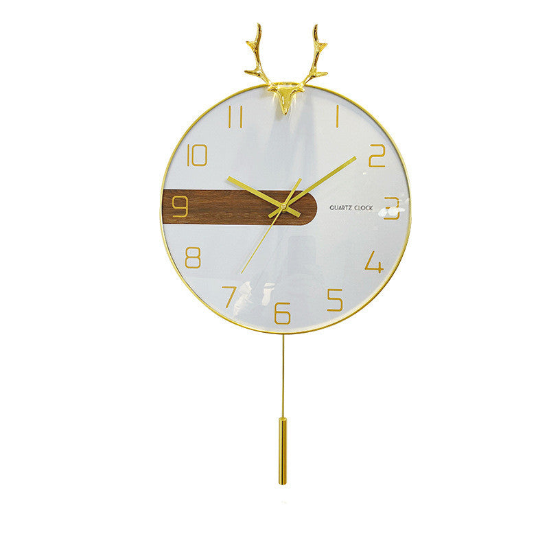 Orologio da parete Cervo dorato