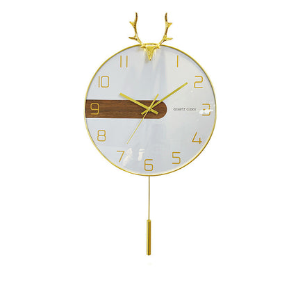 Orologio da parete Cervo dorato