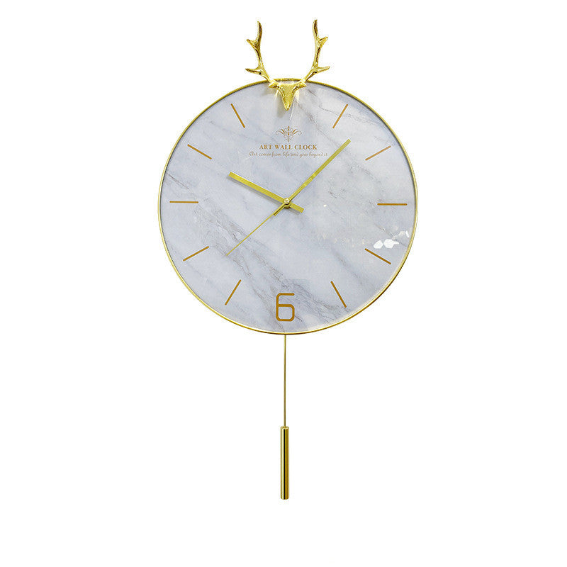 Orologio da parete Cervo dorato