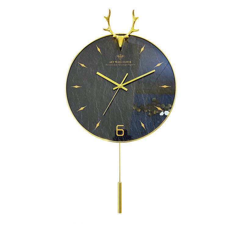 Orologio da parete Cervo dorato