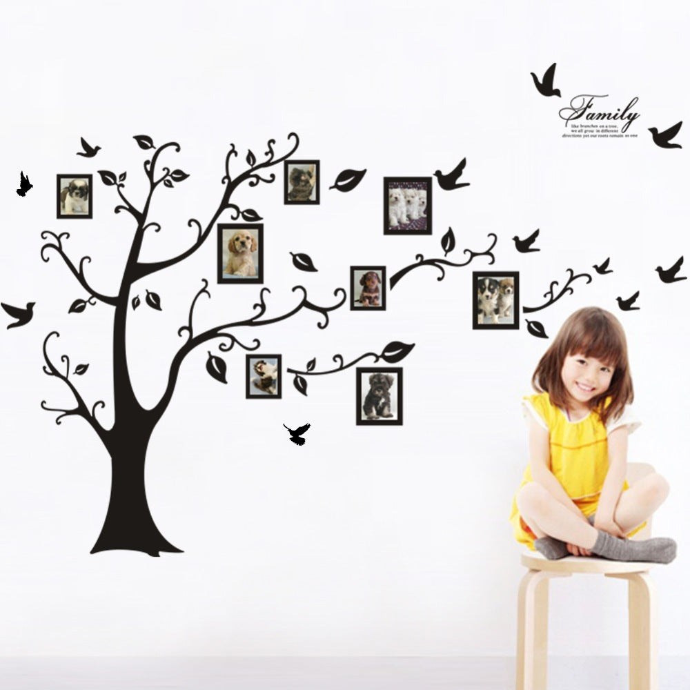 Adesivo murale albero portafoto