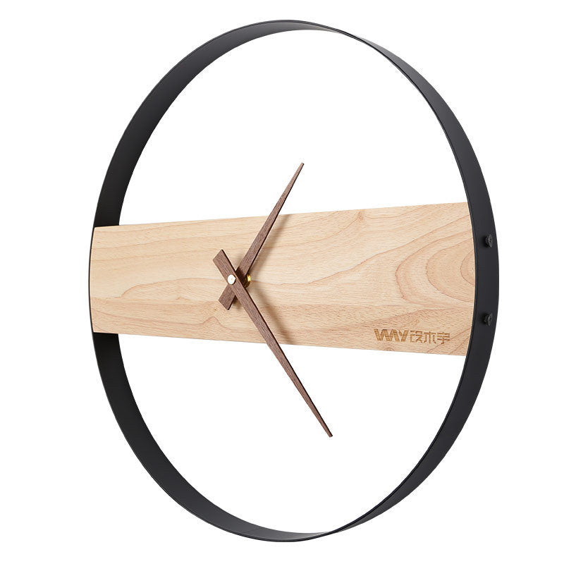 Orologio da parete Industriale legno
