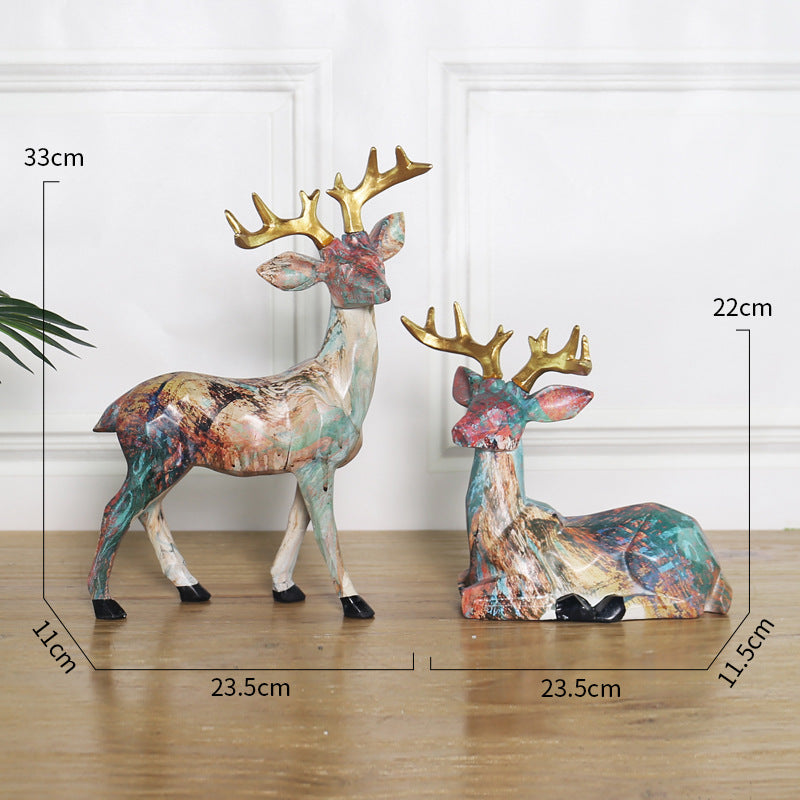 Scultura Resina Stile Nordico