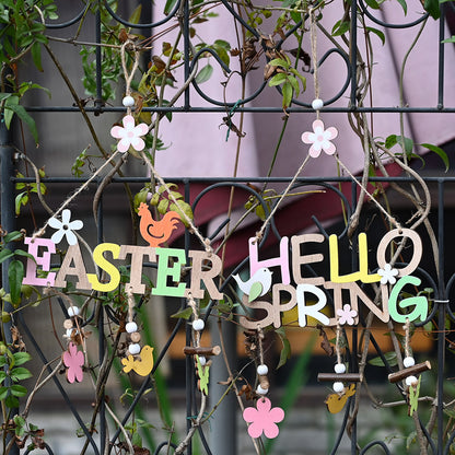 Decorazione pasqua legno nórdica