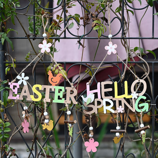 Decorazione pasqua legno nórdica