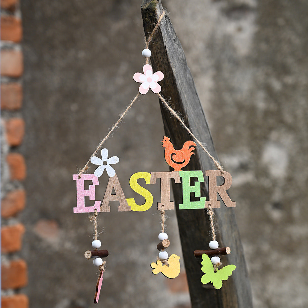 Decorazione pasqua legno nórdica