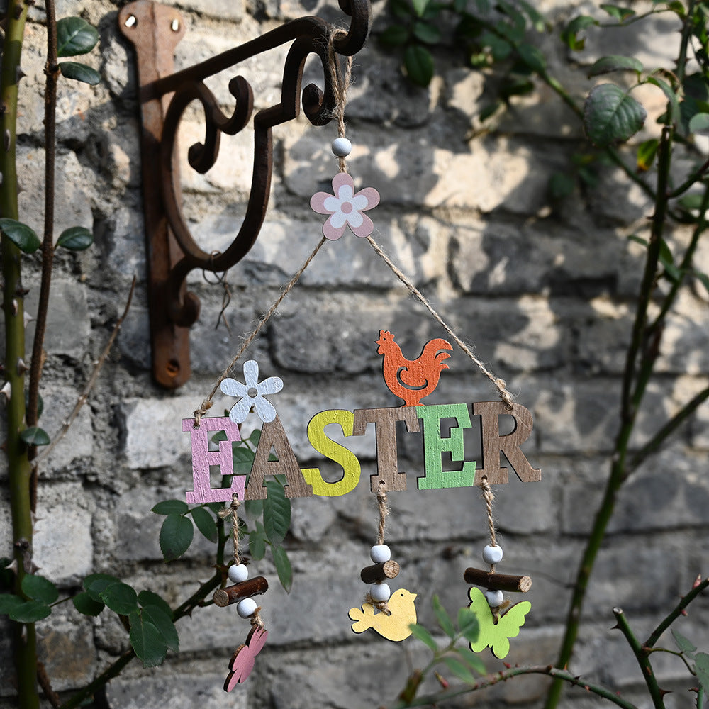 Decorazione pasqua legno nórdica