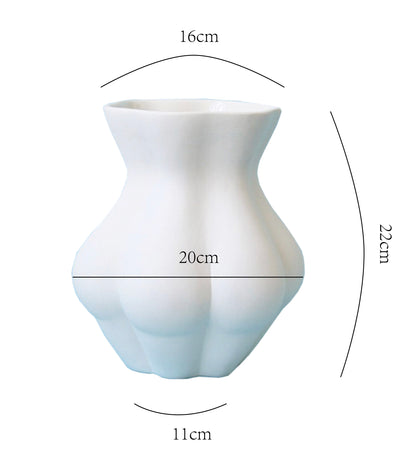 Vaso volto ceramica