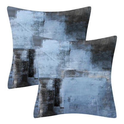 Cuscino grigio-blu minimale