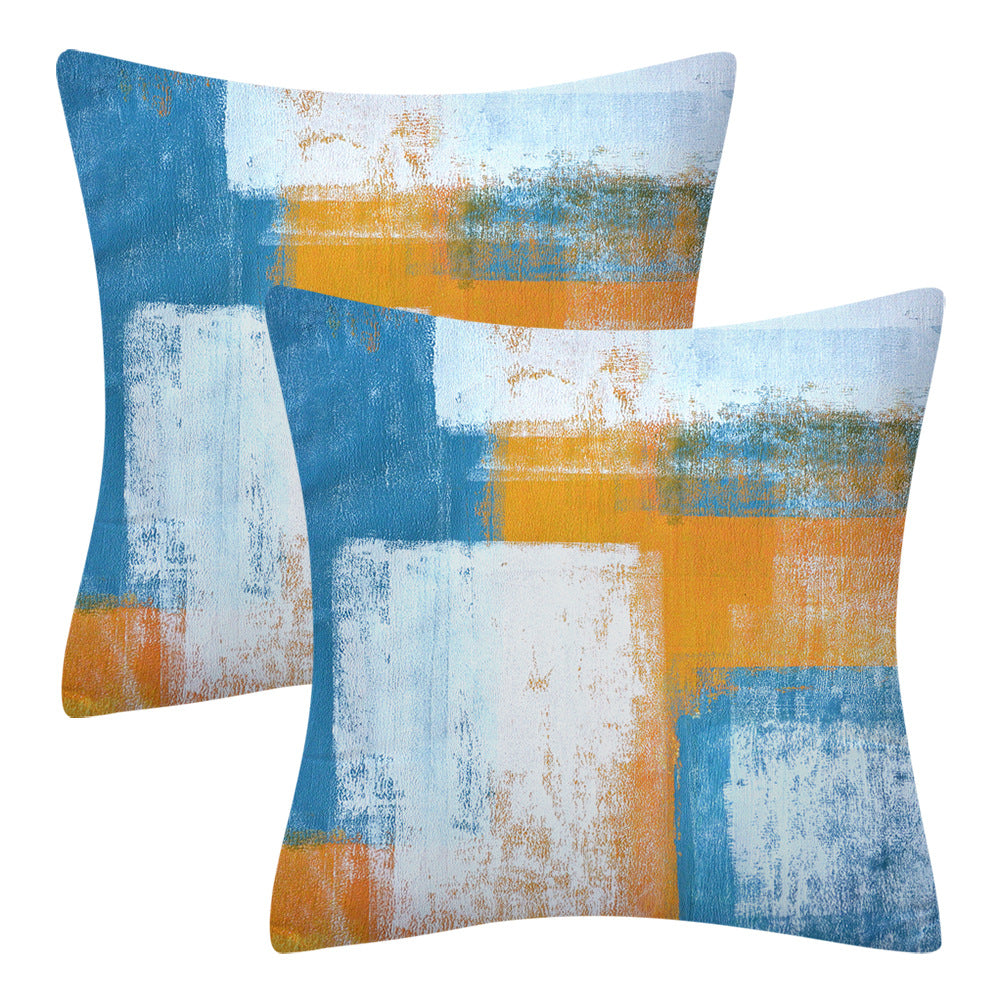 Cuscino grigio-blu minimale