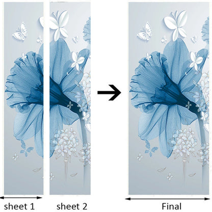 Adesivo fiori 3D