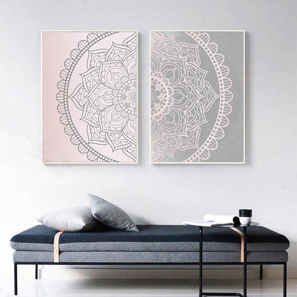 Tela boho astratta