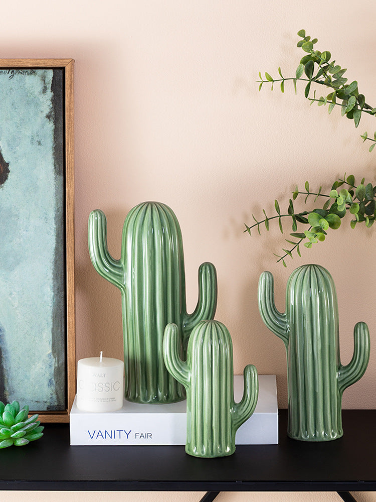 Figurina cactus ceramica nórdica
