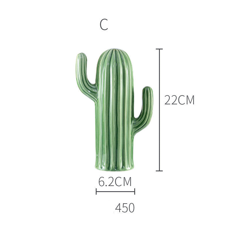 Figurina cactus ceramica nórdica