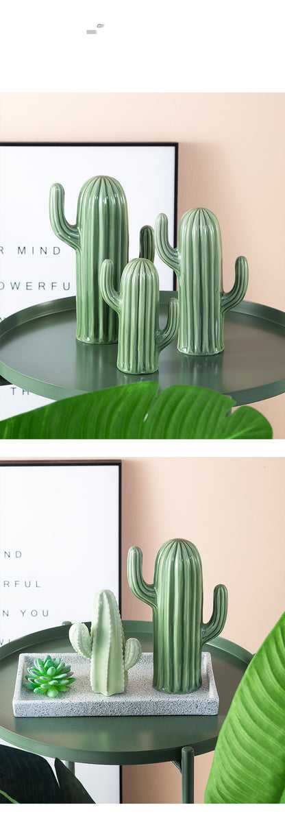 Figurina cactus ceramica nórdica