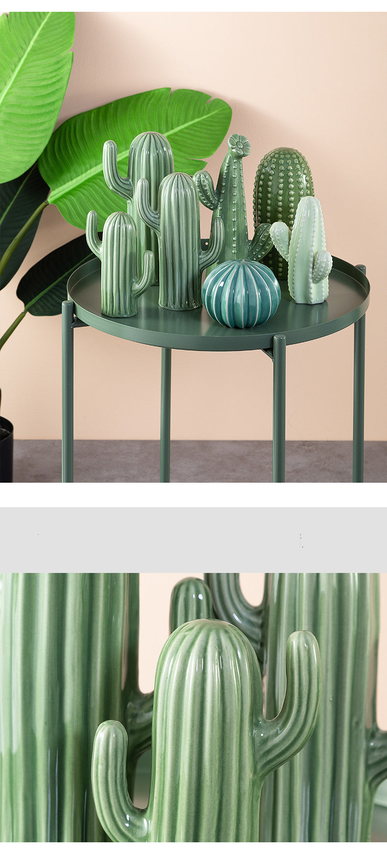 Figurina cactus ceramica nórdica
