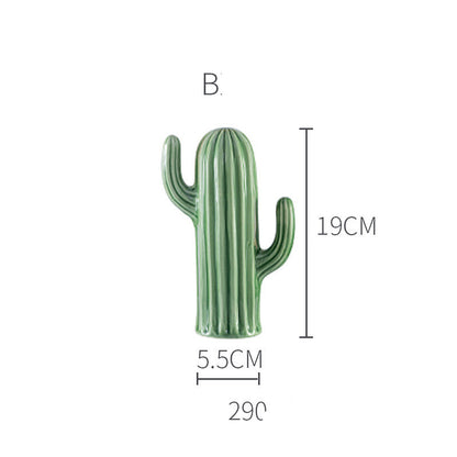 Figurina cactus ceramica nórdica