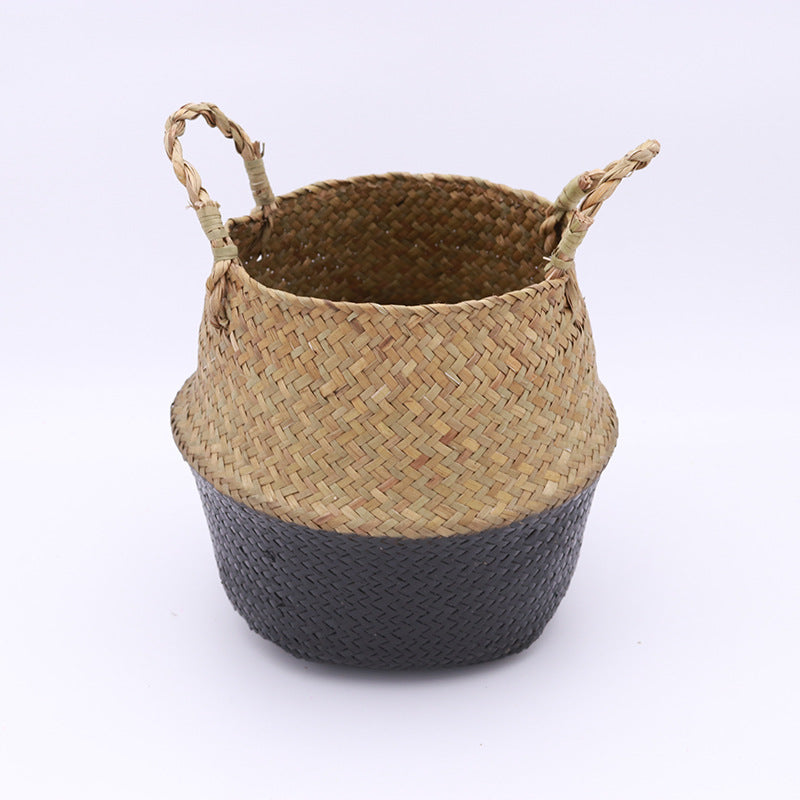 Cesto seagrass tessuto a mano