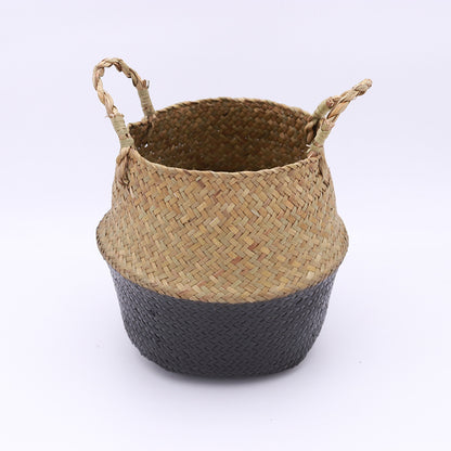 Cesto seagrass tessuto a mano