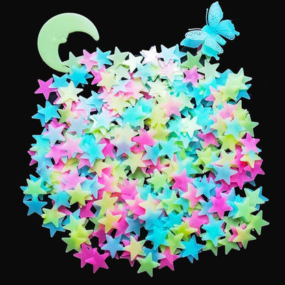 Adesivo farfalla luna luminescente
