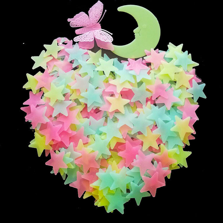 Adesivo farfalla luna luminescente