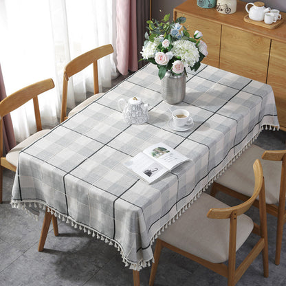 Tovaglia jacquard con nappine