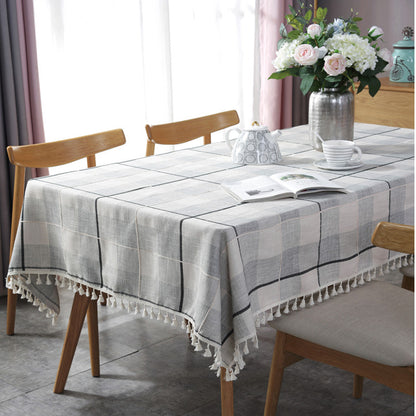 Tovaglia jacquard con nappine