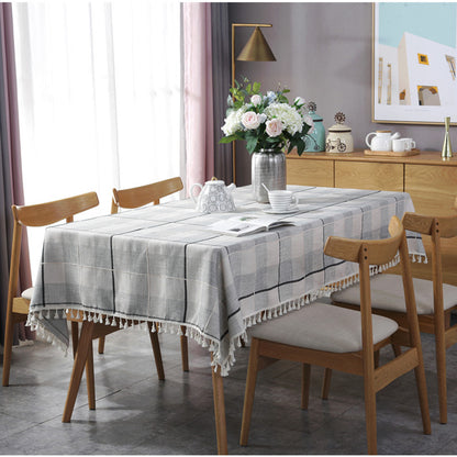 Tovaglia jacquard con nappine