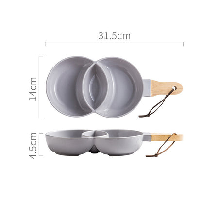 Piatto ceramica con griglia