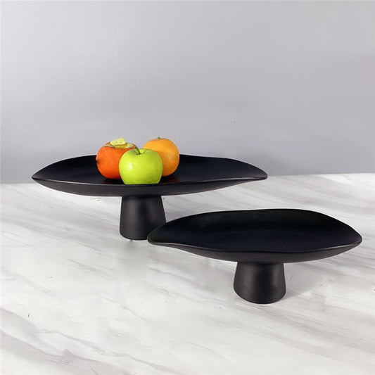 Piatto frutta bianco e nero