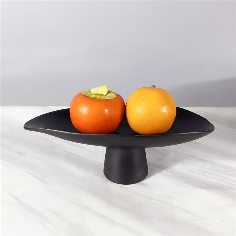 Piatto frutta bianco e nero