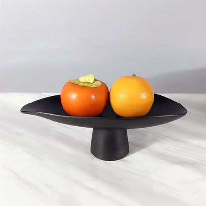 Piatto frutta bianco e nero