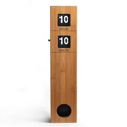 Orologio da parete Flip clock legno vintage