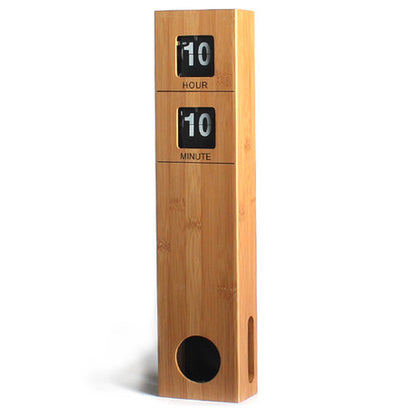 Orologio da parete Flip clock legno vintage